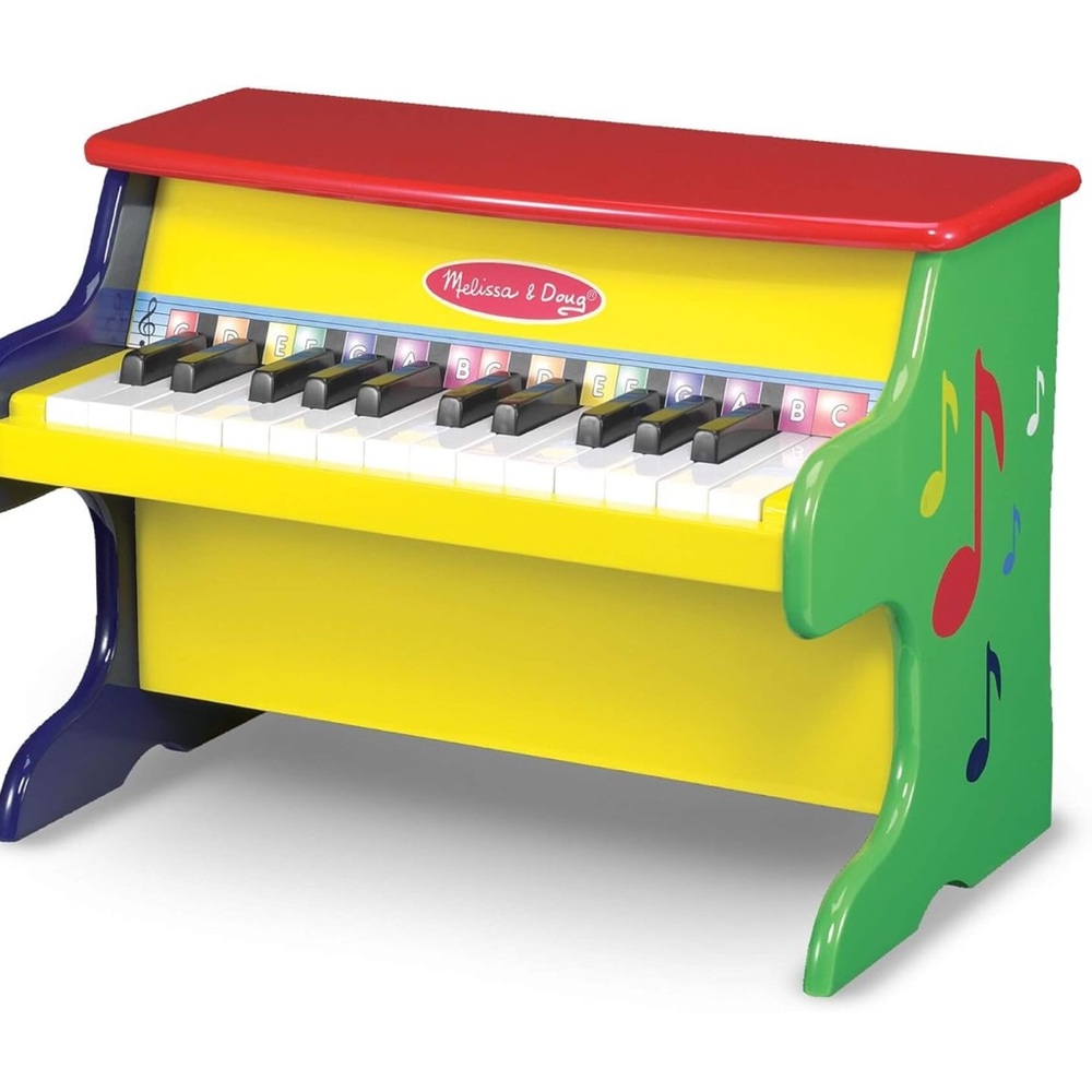 Melissa and Doug Learn-To-Play Piano With 25 Keys and Color-Coded Songbook